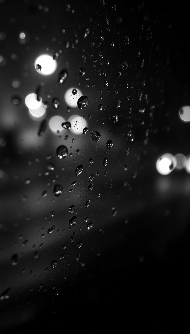 Free AI Night Car Rain iPhone Professional Wallpaper
